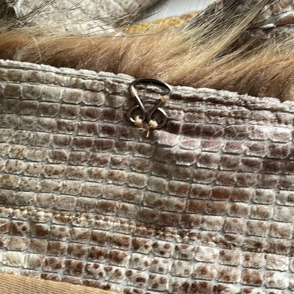 COAT S fur and textile, new. - Picture 7 of 14